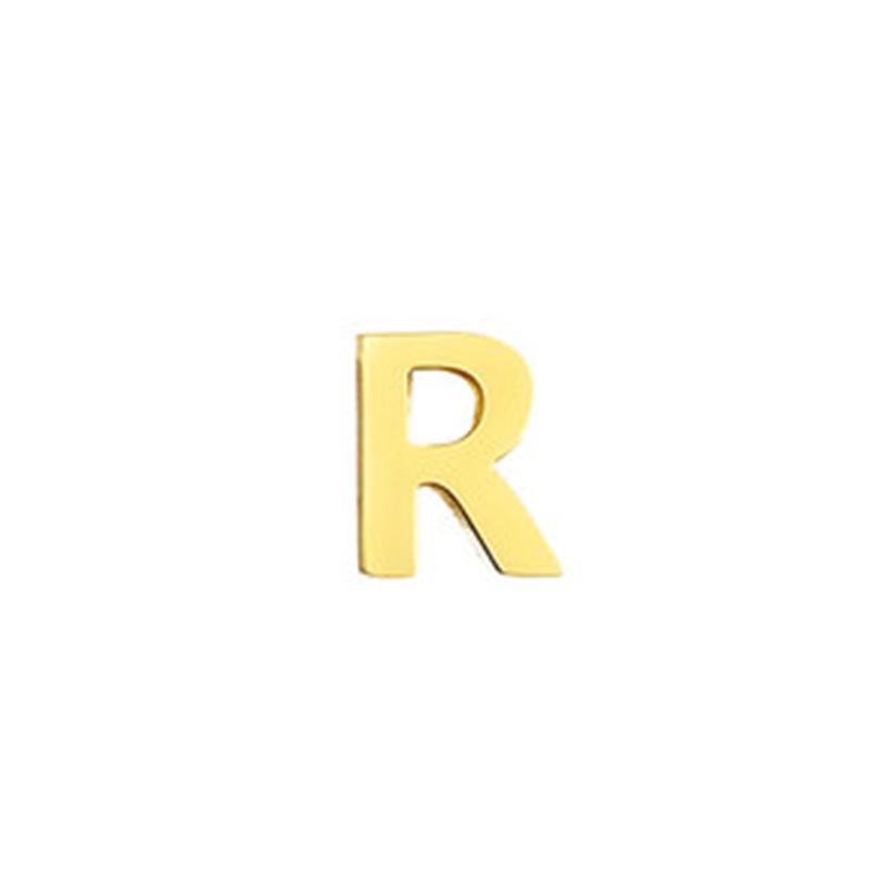 Stainless Steel Non-Fading English Letter Pendant Charms for DIY Jewelry, 26 Letters Available