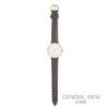 SUNFLAME Made In Simple Design Textured Faux Leather Gray Watch, Japan, Watch, Strap, Simple, Slim, Basic, Trendy, Men's, (JF4D0010)