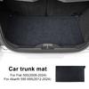 Car Trunk Mat For Abarth 595 695 2012-2024 Fiat 500 2008-2023 2024 Dustproof Waterproof Protect Mat LHD RHD Car Rear Pad Carpet