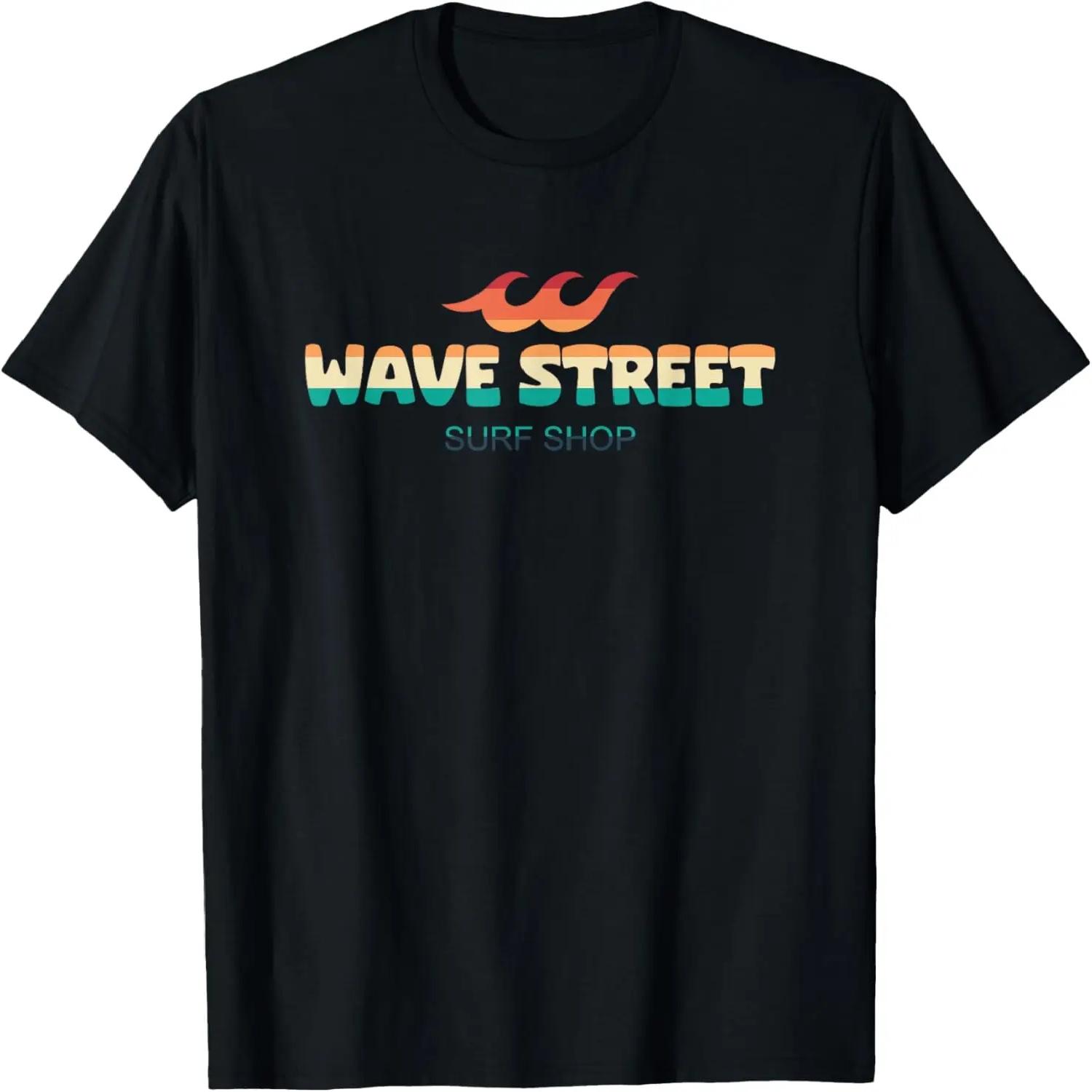 Wave Street Классические Волны на Пляже Магазин Серфинга Графическая Футболка S