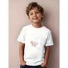 European Sizes Casual Short-Sleeve T-Shirt with a Floral Letter G Print And a Stylish Round Neck