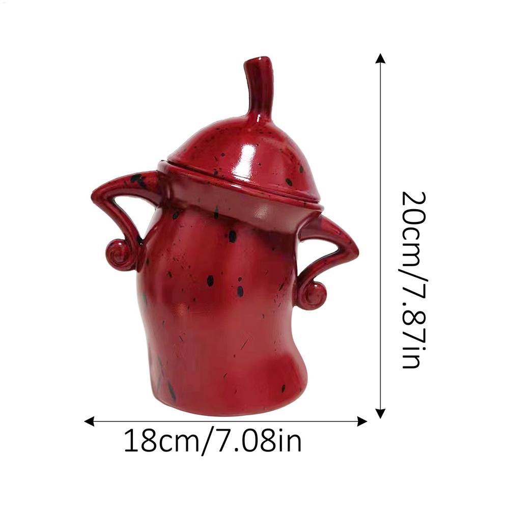 Canister With Attitude Creative Akimbo Cup Mugs Food Jars for Kitchen Storage Container with Airtight Lid Christmas Decoration