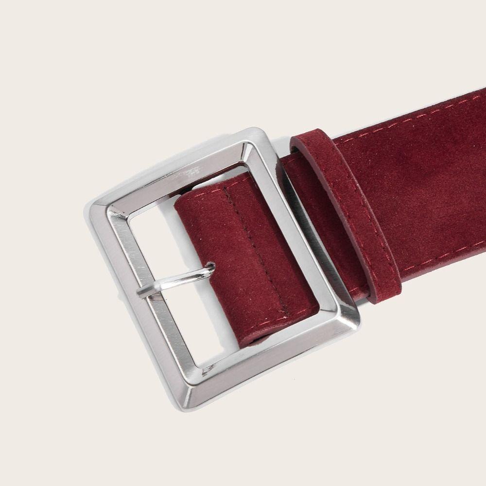 Luxury Design Suede Leather Wide Belt Maillard Styles Trouser Dress Belts Gifts