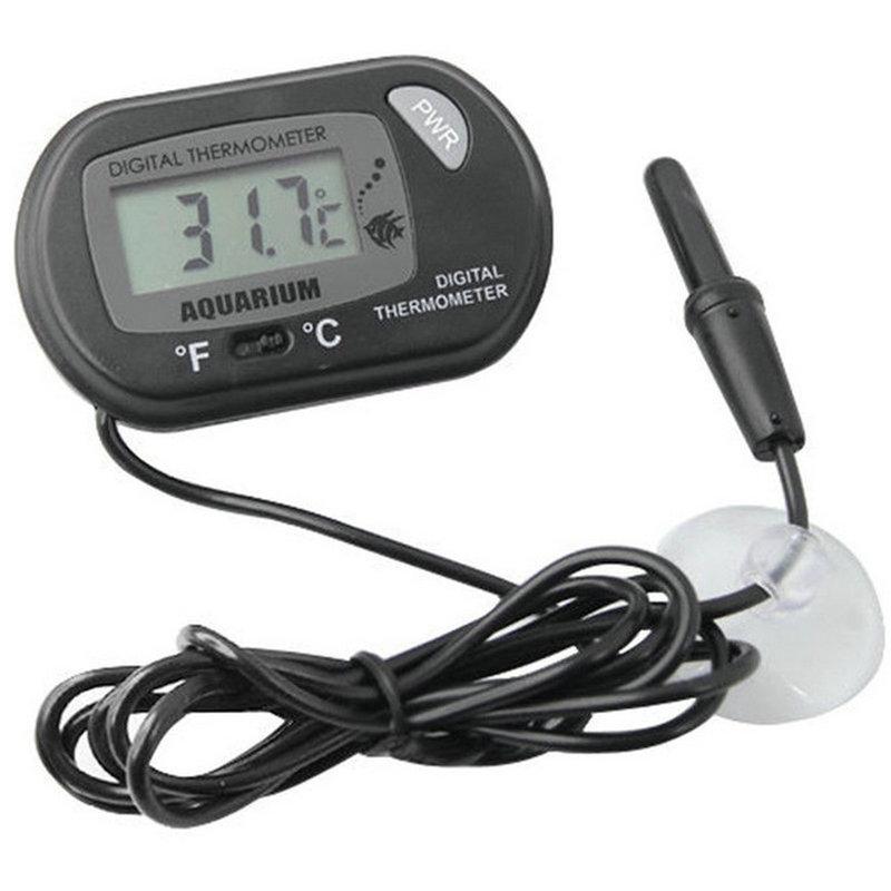 Digital Aquarium Thermometer with Probe Suction Cup Fish Tank Water Electronic Thermometer Measurement Degrees Celsius ℃
