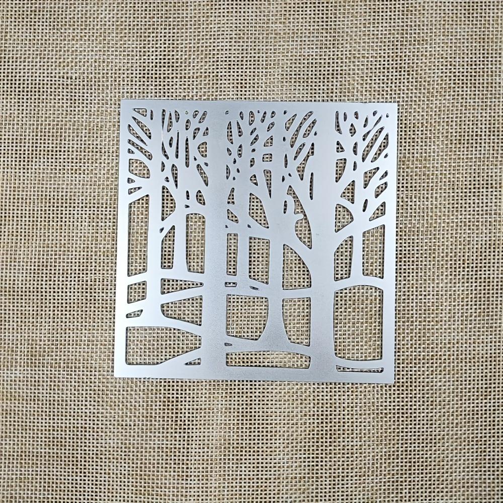 Square Frame Forest Metal Cutting Dies Scrapbooking Silvery Carbon Steel Embossing Die Cut Stencil DIY Photo Album Card Making