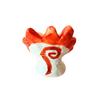 Okinawa Souvenir Lucky Charm Smiling Shisa Figurine Pair Mini Indoor Use Handmade - - - - - - (Green & Orange)