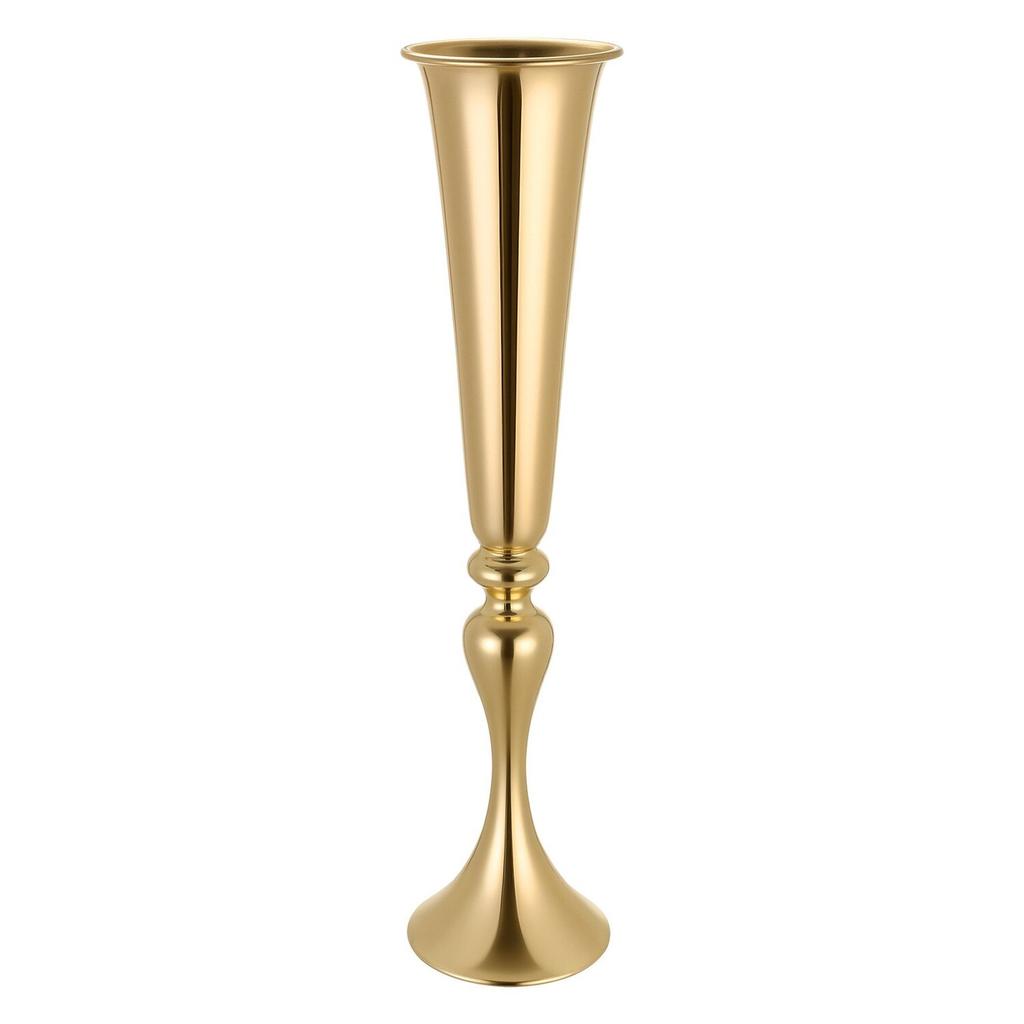12 PCS Wedding Flower Vase, 55 cm Tall Trumpet Flower Table Centerpieces, Banquet Vases Easy Installation, Electroplated Versatile Arrangement Stand