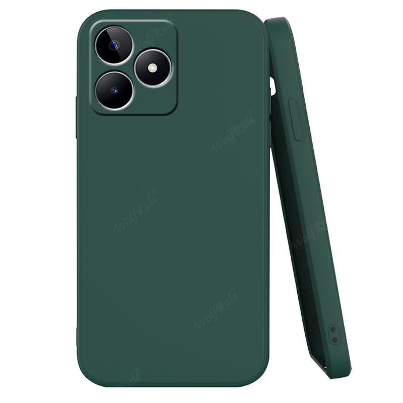 For Cover OPPO Realme C53 Case For OPPO Realme C53 Capas Luxury Liquid Silicone Candy Color TPU Soft Cover For Realme C53 Fundas