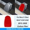 For Mercedes-Benz V-Class W447 V250 V260 2015-2020 Carbon Fiber Multimedia Door Window Lift Trim Set Car Accessories Sticker
