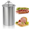 Pentola Vaporiera per Carne in Acciaio Inossidabile con Termometro Stampo Pressa per Salumi Fatto in Casa