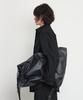 Keontempoleolieokauncheu Jacquard Linen Blend Oversized Outer Shirt [Black]