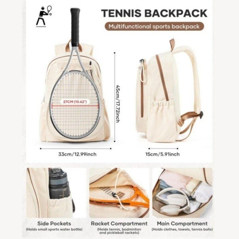 Oxford Cloth Tennis Racket Bag Large Capacity Pickleball Racket Bag Badminton Bag Women