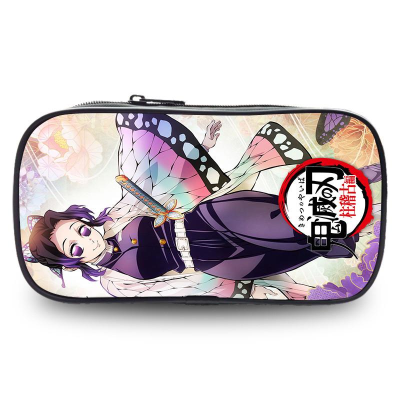 Demon Slayer Large Capacity Oxford Pencil Case For Students Stylish Casual Design