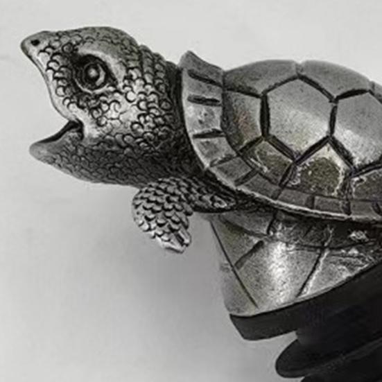 Turtle Wine Pourer Metal Decanter Spout with Drip-Free Design Elegant Bar Accessory