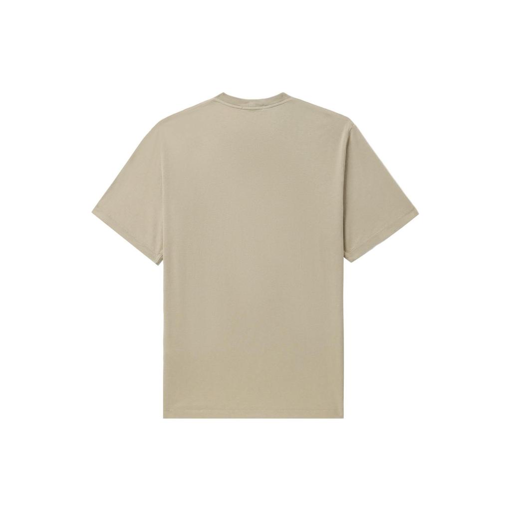 Stone Island Logo Embroidered Round Neck Short Sleeve T-Shirt Men T-Shirts Light-Gray 781521579-V0092