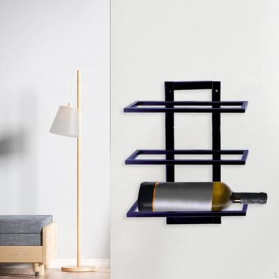 Wall Mount Rack Beverage Bottle Holder Stand Minimalist Decor Display for Dining Room Hotel