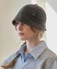 Bajal Va Curved Studded Nylon Bonnet Hat Charcoal