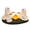Specter Figurine with Campfire Glowing Halloween Ornament Spooky for Mantel