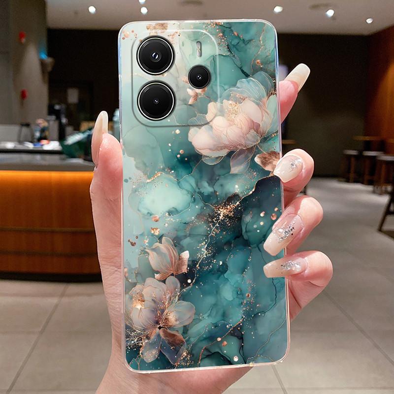 For Redmi Note 14 4G Luxury Cute Cool Boys Girls Pattern Soft Silicone Phone Case Back Cover Transparent TPU Shell 24117RN76G