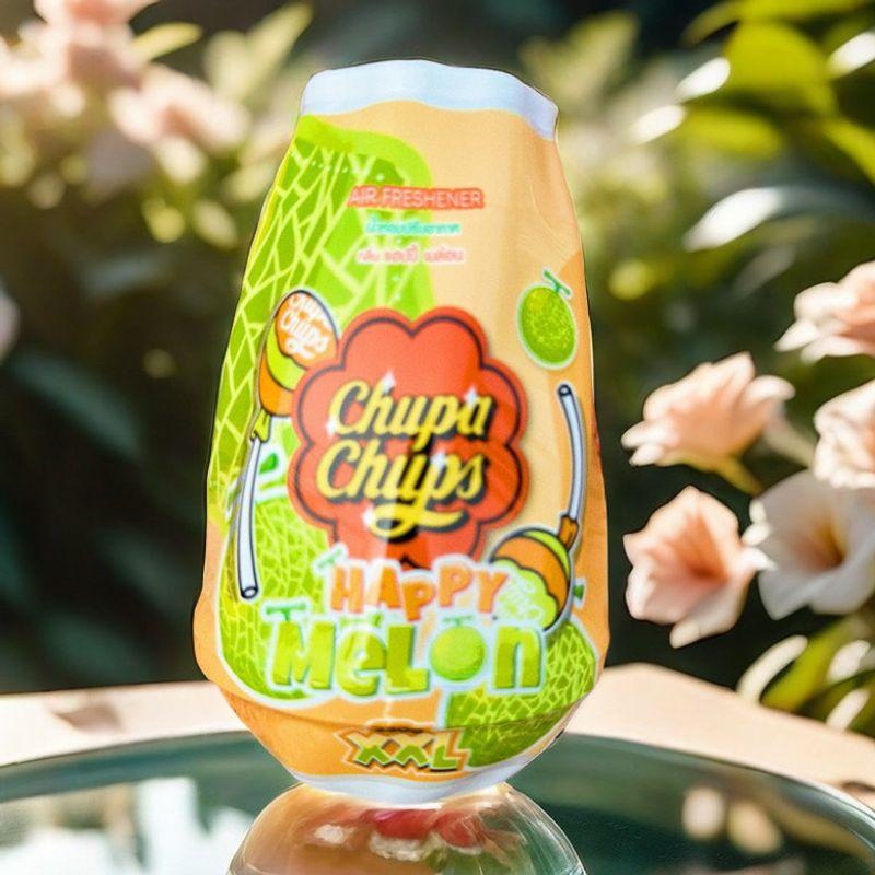 Thailand Chupa Chups Indoor Air Diffuser Solid Fragrance Balm, Cantaloupe Cream, Strawberry, Grape Lollipop Cantaloupe Flavor 230g