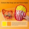 New Dog Toys Burger Fries Simulated Food Cats Dogs Gnaw Soothing Relieve Boredom Toy Teeth Grinding Bite Resistant Pet Products