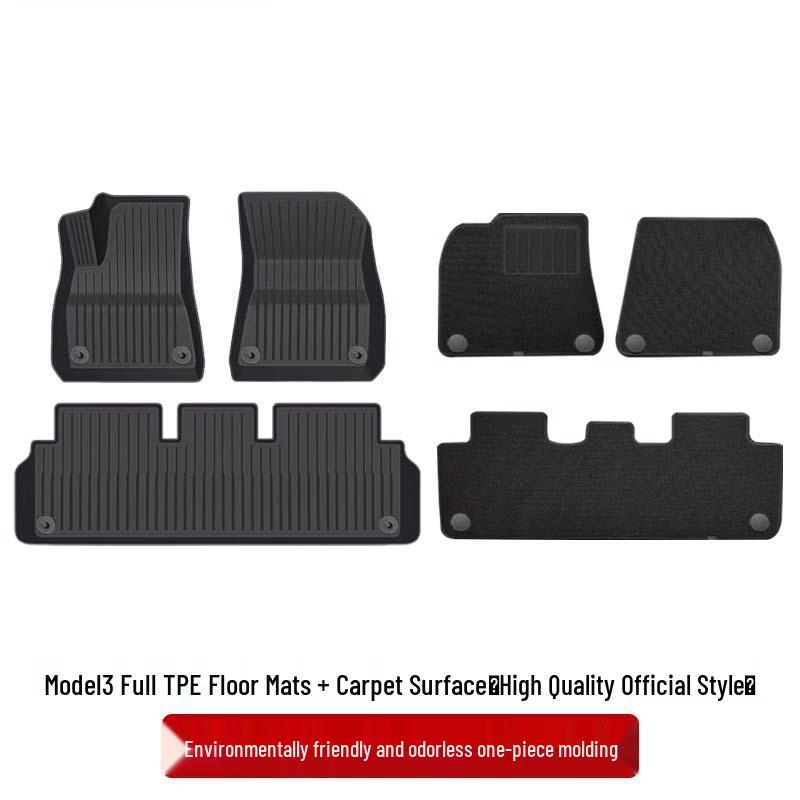All-Inclusive Floor and Trunk Mats for Tesla Model 3/Y Refresh