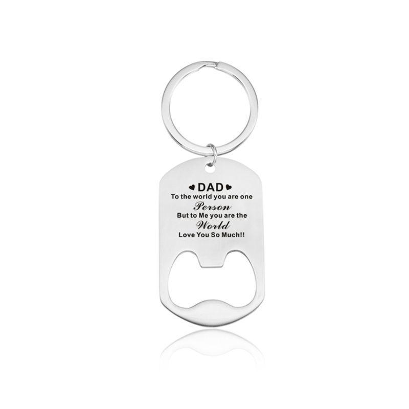 A52E Novelty High Quality Love Pendant Jewelry Stainless Steel Bottle Opener Keychain
