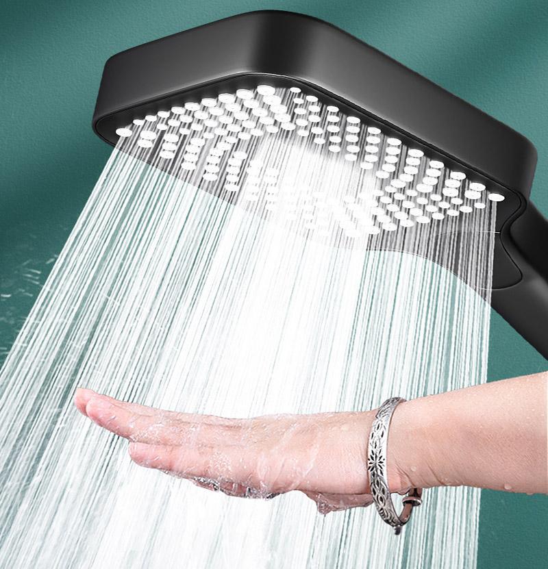 Pressurized Square Shower Head Household Bath Pressurized Shower Head Flower