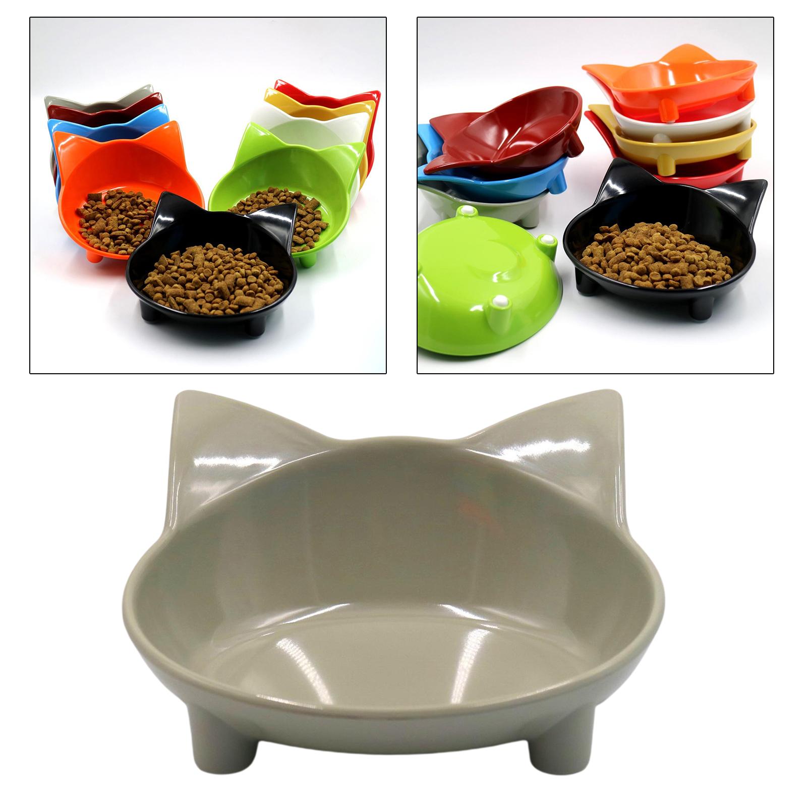 

Cat Bowl with Ears, Cute Feeding Bowl for Cats and Dogs, Non- Melamine Food