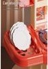 Playhouse Kitchen & Dining Table Set with Spray Light – Realistic Cooking Toys for Girls.