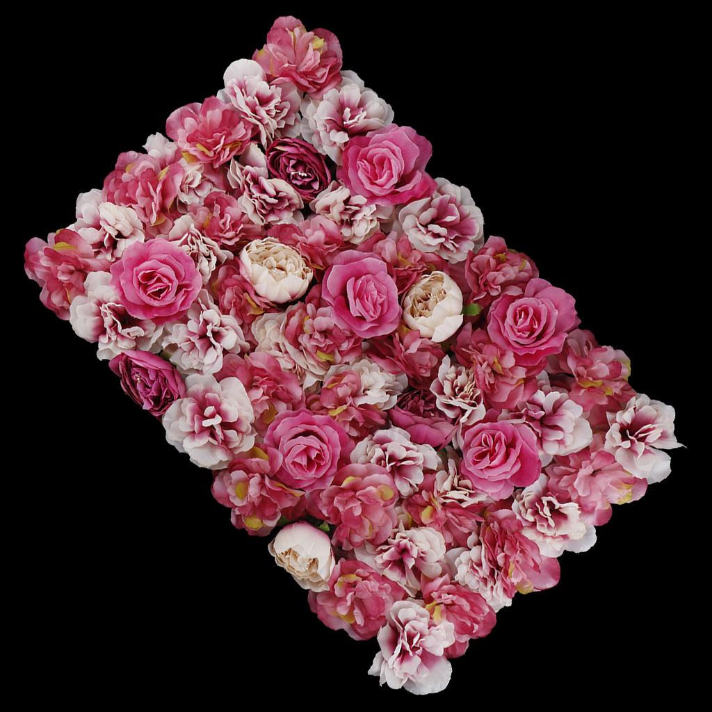 Panel Artificial Blossom Flowers Wedding Background