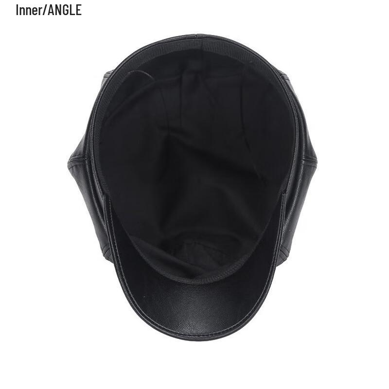 ZHENYUEQI Women's Vintage PU Leather Beret