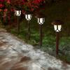 SCSYV 10 Pack Solar Lights Outdoor Decorative, Solar Pathway Lights Outdoor, Solar Powered Garden Yard Lights for Walkway Sidewalk Driveway.