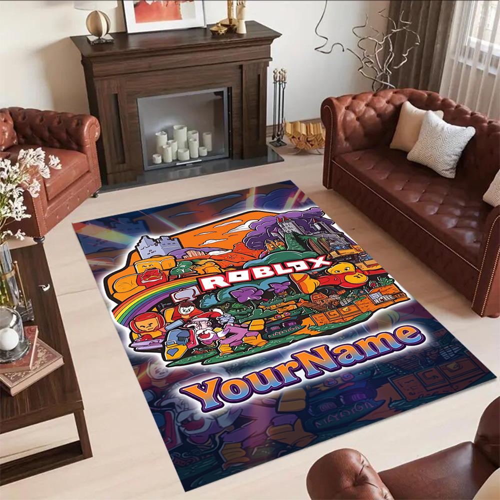 Roblox 261 Personalized Name Carpet Perfect for Dining Room Kitchen Playrooms Entryway Antislip Carpet Decorate Offices Gift for Festivals