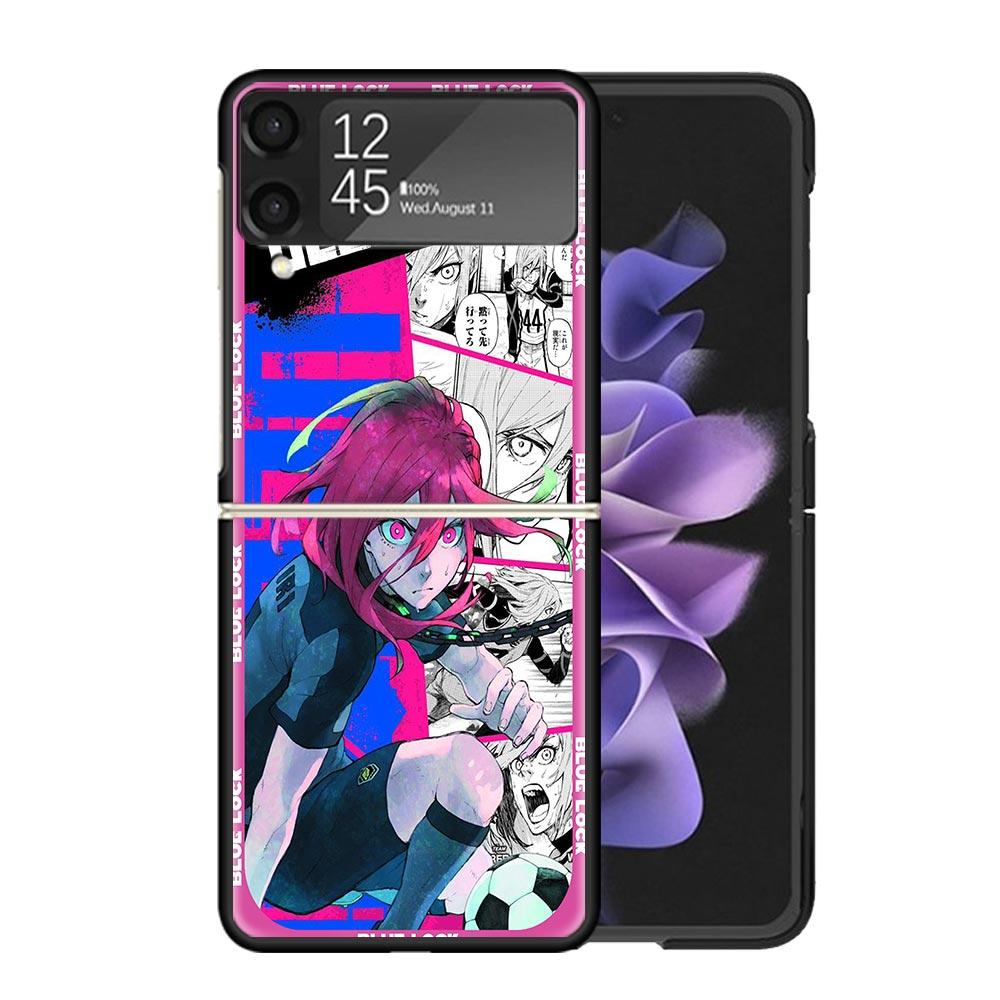 

Anime Blue Lock Clear Phone Case For Samsung Z Flip 7 6 5 4 3 Galaxy ZFlip7 ZFlip6 ZFlip5 ZFlip4 ZFlip3 5G Print Cover Z Flip 5 Samsung Z Flip 5