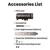 PCIE X1/X4/X16 To M.2 NVMe SSD Adapter Card Dual-Side Copper Cooling Structure LED Status Indicator for Desktop PC Motherboard