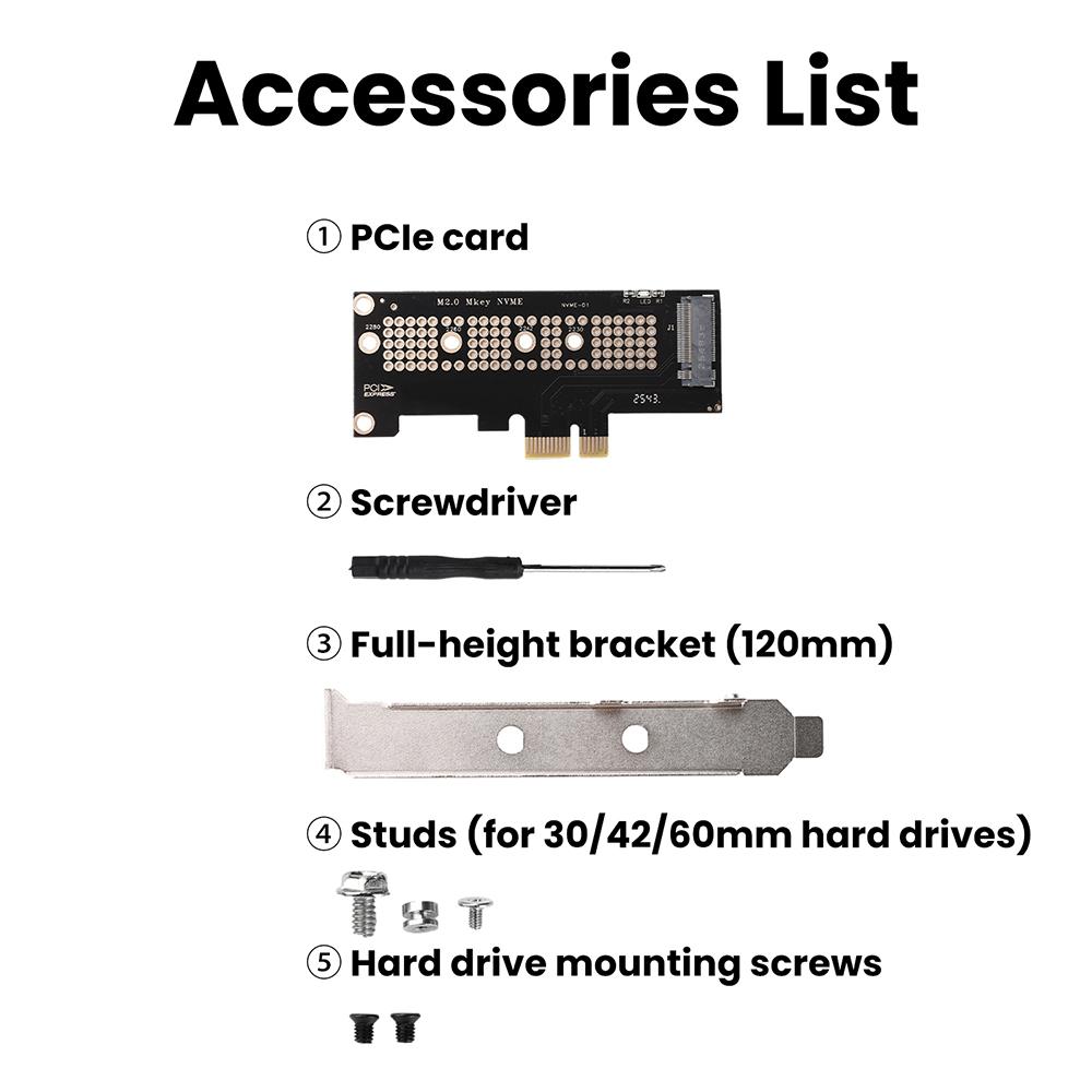 PCIE X1/X4/X16 To M.2 NVMe SSD Adapter Card Dual-Side Copper Cooling Structure LED Status Indicator for Desktop PC Motherboard