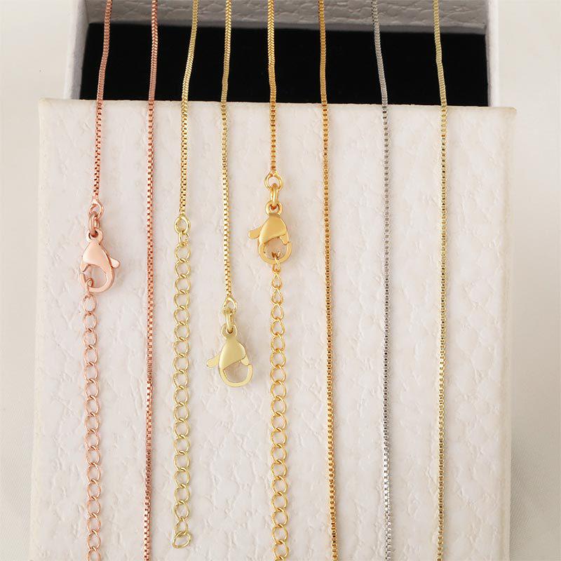 Lu District 18k Gold Box Chain Bracelet Extension and Adjustment Accessory