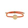 Adjustable Handmade Braided Bracelet With Engravable Round Charm Titanium Steel Unisex Couple Jewelry