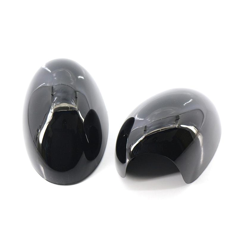 1 Pair Door Side Wing Mirror Cover Rearview Mirror Cap Gloss Black Left Right for Mini R55 R56 R57 R58 R59 R60 R61 Clip-on