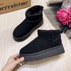 Snow Boots Women's Velvet Thickened Warm Winter Non-slip Waterproof Boots Outdoor Medium Tube Thick-soled Women's Cotton Shoes