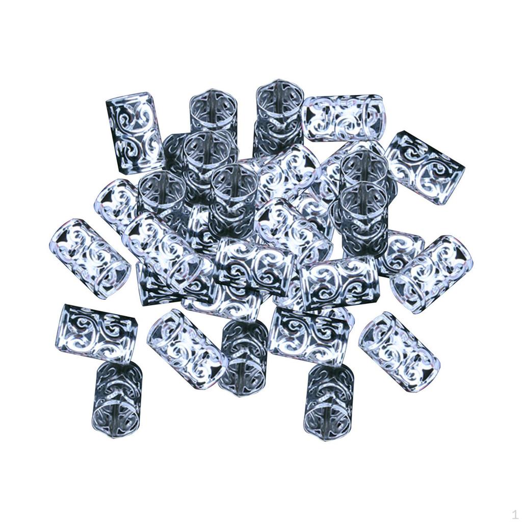 Coleção de Argolas de Cabelo para Tranças e Dreadlocks - Pacote com 100