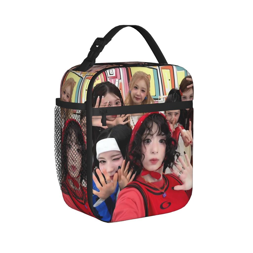 Kpop Babymonsters Group Thermal Insulated Lunch Bags for Picnic Portable Food Bag Thermal Cooler Lunch Boxes