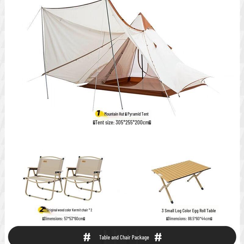 Explorer Outdoor Pyramid Tent & Tarp Camping Kit N/A