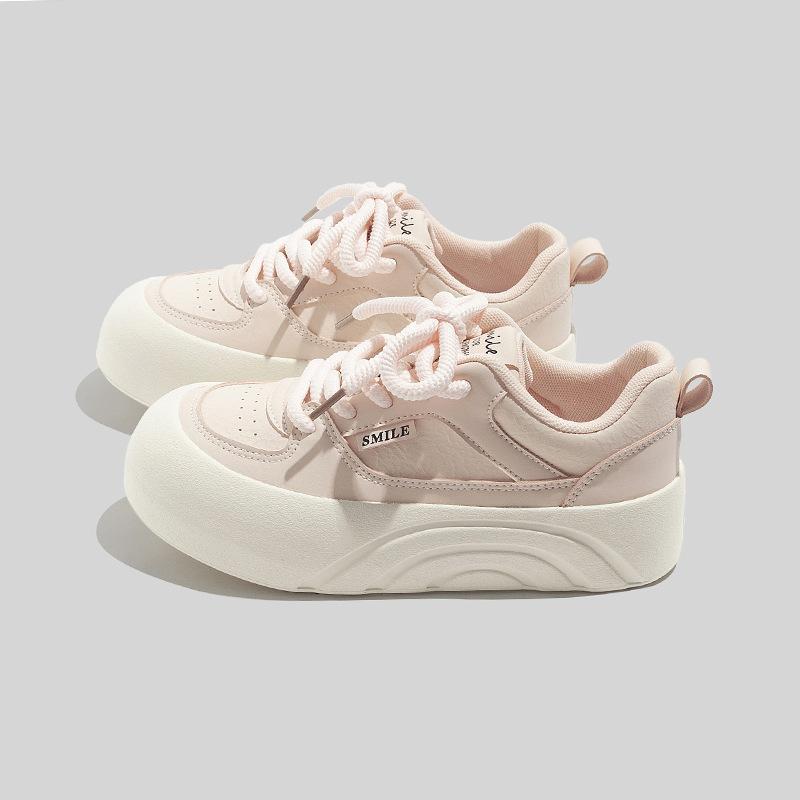 Bell Korean thick-soled heightening sneakers 2026 student niche casual shoes white shoes
