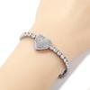 Hot-selling diamond-encrusted love tennis chain bracelet creative high-end copper material light luxury jewelry