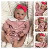 18in Reborn Simulation Doll Silica Gel Changing Toy Baby Bath Companion Kid Gift