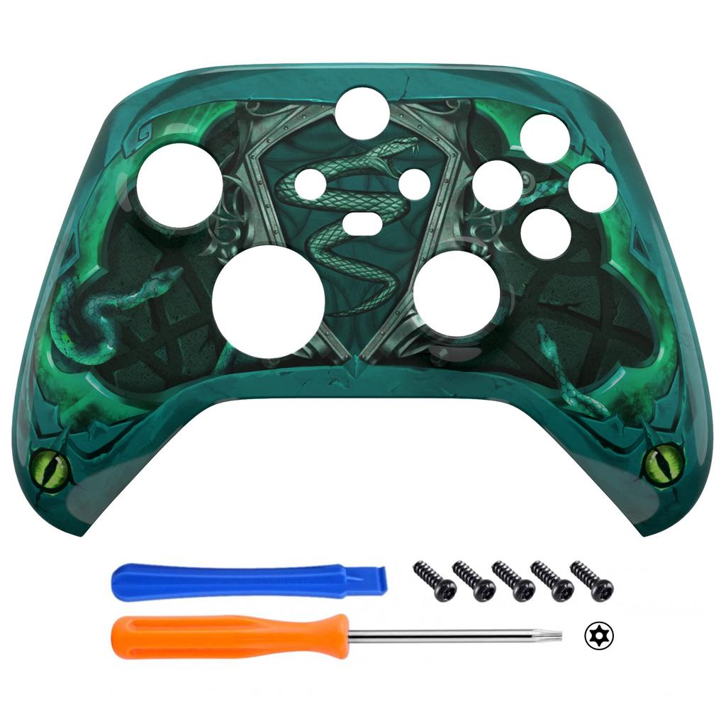 Custom Front Housing Shell for Xbox Series with Cover Faceplates for Xbox Series and Xbox Core Controllers Not eXtremeRate's X/S Controllers,