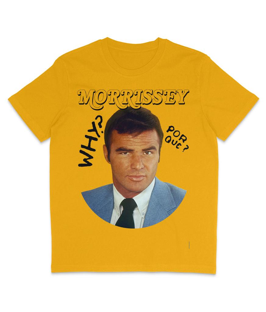 Morrissey - Burt Reynolds - Drumhead Art - 2022 - Organic T Shirt Mens Womens Tees Top - The Smiths