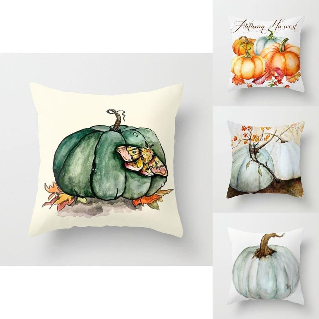 Beautiful Festival Decoration Pumpkin Pillow Cover With Invisible Zipper
